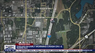 3 killed in early morning crash on I-5 near Federal Way | FOX 13 Seattle