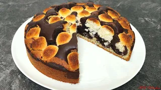 Шоколадный пирог с творожно-кокосовыми шариками/быстро и вкусно/Blitz Schoko-Kokos Kuchen
