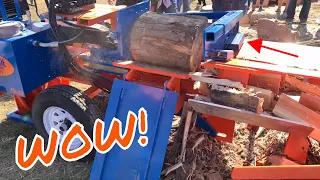 EASTONMADE 12-22 Log Splitter with Conveyor - AWESOME!