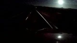 Fireball streaks across night sky