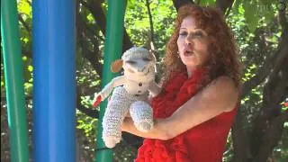 Lamb Chop and Mallory Lewis on Fun Forest Stage - Iowa State Fair 2010