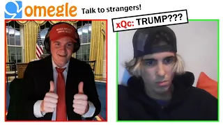 Trump joins Omegle (Voice Trolling!!)