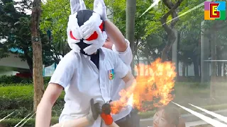 Henshin with no budget 仮面ライダーギーツ 中二病 Epic School Fight