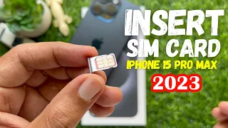Inserting and Removing the SIM card – iPhone 15 Pro Max