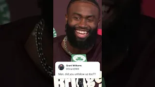 Can only imagine the amount of missed calls Jaylen Brown had 😂 (via nbcsboston)