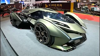 Lamborghini Vision Gran Turismo GT 63 super hyper sport concept car Lambo V12 GIMS walkaround A....