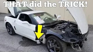 THIS is why the Cheap Salvage Corvette Won't Start! Easy $100 Fix!