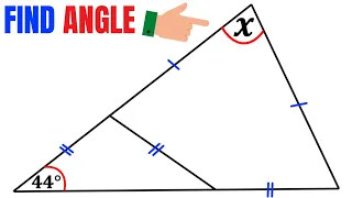 Calculate the angle X and justify | Learn how to Solve the Geometry problem Quickly