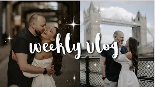 WEEKLY VLOG | Wedding event, Billie Eilish & engagement photo shoot!