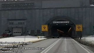 The Pennsylvania Turnpike from Pittsburgh exit 57 to Bedford exit 146