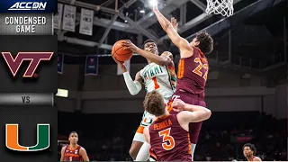 Virginia Tech vs. Miami Condensed Game | ACC Men’s Basketball (2021-22)