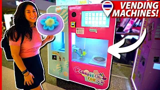 COOL THAI VENDING MACHINES! (Milkshakes, Cotton Candy, Pickled Mango & More!)