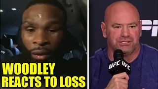 Dana White responds to Jon Jones trashing him in tweet, Woodley reacts to his loss, feels at peace