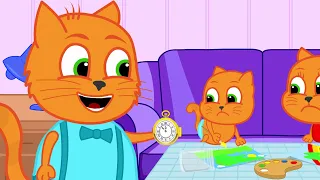 Família de Gatos - Relógio Mágico Animado em Português Brasil 13+