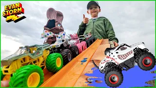 Monster Trucks VS Chocolate Bunny Rabbit Challenge 2023