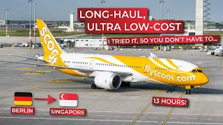 BRUTALLY HONEST | 13 Hours in Basic Economy Class on SCOOT's Boeing 787-8 from BERLIN to SINGAPORE!