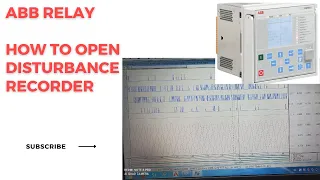 How to open DR file in ABB Relay | Disturbance recorder | Wavewin | Fault Record in ABB