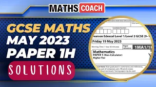 GCSE Maths 2023 Paper 1 Edexcel Higher | Solutions - Walkthrough