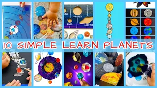 Top 10 SIMPLE DIY Learn Planets Compilation | 10 Best Simple Solar System Projects for kids