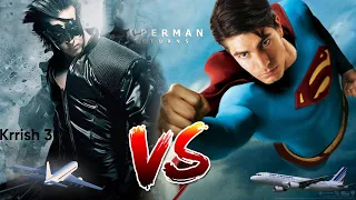#Superman Vs #Krrish (Airplane scene ) #Super Man  Returns #krrish3