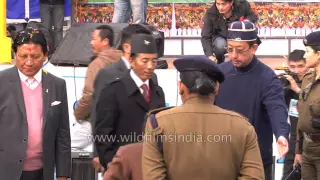 Dr. Pawan Chamling CM of Sikkim attends closing ceremony of Sikkim Winter Carnival 2014