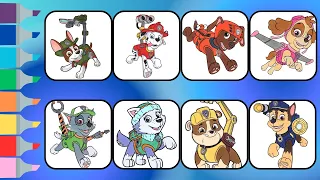 PAW PATROL Coloring Book Compilation 3 | Paw Patrol Coloring Pages | Speed Coloring with Markers