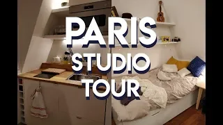 PARIS STUDIO APARTMENT TOUR (CHAMBRE DE BONNE-9m2)