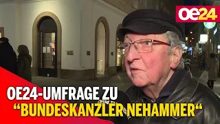 oe24-Umfrage zu "Bundeskanzler Nehammer"