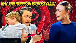 The Young And The Restless Kyle and Harrison plan to propose to Claire - taking her back to Abbott