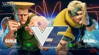 SFV Street Fighter 5: Guile vs Nash Gameplay