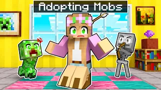 Adopting BABY MOBS In Minecraft