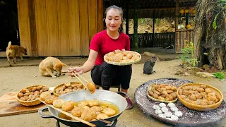 FULL VIDEO: How to make donuts - Harvest lettuce, banana, squash flowers goes to market sell