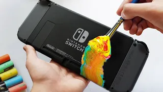 My First Custom NINTENDO SWITCH!! (SATISFYING)