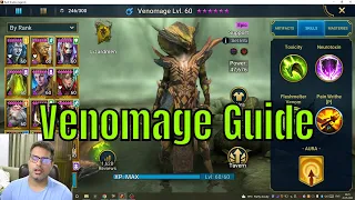 Venomage Champion Guide / Build / Masteries - Raid Shadow Legends (Hindi)