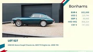 The auction of a 1960 AC Aceca Coupé