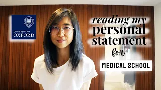 MEDICINE PERSONAL STATEMENT (Oxford) | reading my personal statement, tips, mistakes