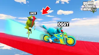 OGGY AND JACK TRIED MOST EXTREME DEADLINE TRON CHALLENGE (GTA 5 Funny Moments)