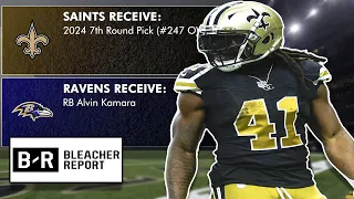 INSANE Bleacher Report Trade Sends Alvin Kamara to Ravens | Saints Now Reaction Video