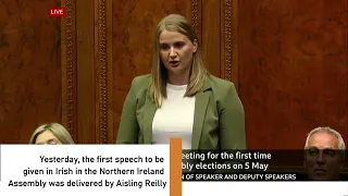 First Full Irish Language Speech given in NI Assembly