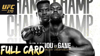 UFC 270 N'Gannou vs. Gane Full Card Predictions & Betting Breakdown