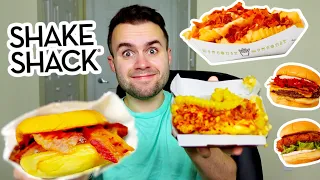 Shake Shack's NEW Hot Ones MENU REVIEW - Cheese Fries, Chicken Sandwich + Burger!