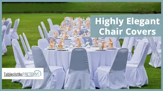 Highly Elegant Chair Covers | Folding And Banquet Chair Covers | Tableclothsfactory.com