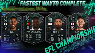 HOW TO COMPLETE THE *NEW* EFL CHAMPIONSHIP SQUAD FOUNDATION OBJECTIVES FAST!🏃‍♂️💨#FIFA22