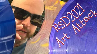 RSD 2021 Lil’ Preview & Review The Purple n' Blue and my Orange and Yellow swirl Transparent Find