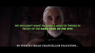 Stupid recut: Dooku reveals 'the Truth' to Anakin and Obi Wan