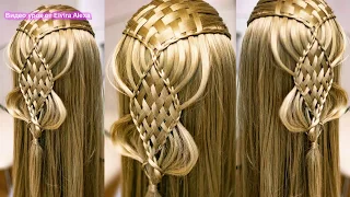 Ажурная коса  Причёска для длинных волос   Peinado Hair tutorial