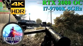 Battlefield V RTX 2080 OC & 9700K 5GHz [ High - 4K ]