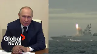 Putin sends off frigate armed with hypersonic cruise missiles