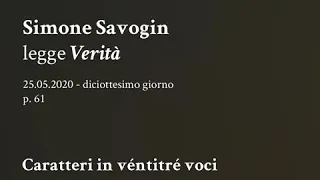 18. Simone Savogin legge "Eredità" da "Caratteri"