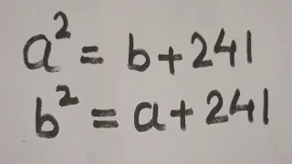 🔴A Nice Algebra Problem | Math Olympiad | How to solve for a & b in this problem ?